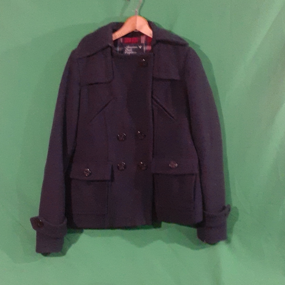 American eagle outfitters S navy pea coat